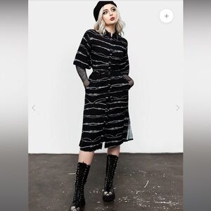 Disturbia Barbed Kimono Shirt Dress